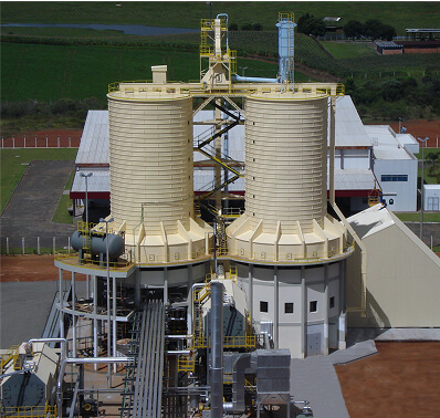 Vertical Silo with Bi-supported Screw Externally Driven