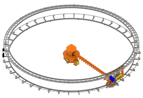 Externally Driven Bi-supported Extracting Screw