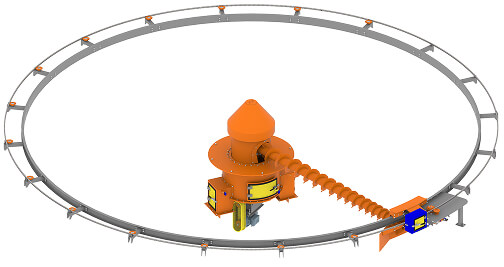 Internally Driven Bi-supported Extracting Screw