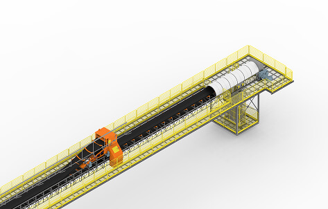 Belt Conveyor Tripper with Carriage System